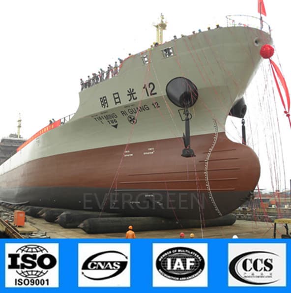 ship salvage launching rubber airbag